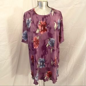 Adrian Karen Floral Tunic 1X